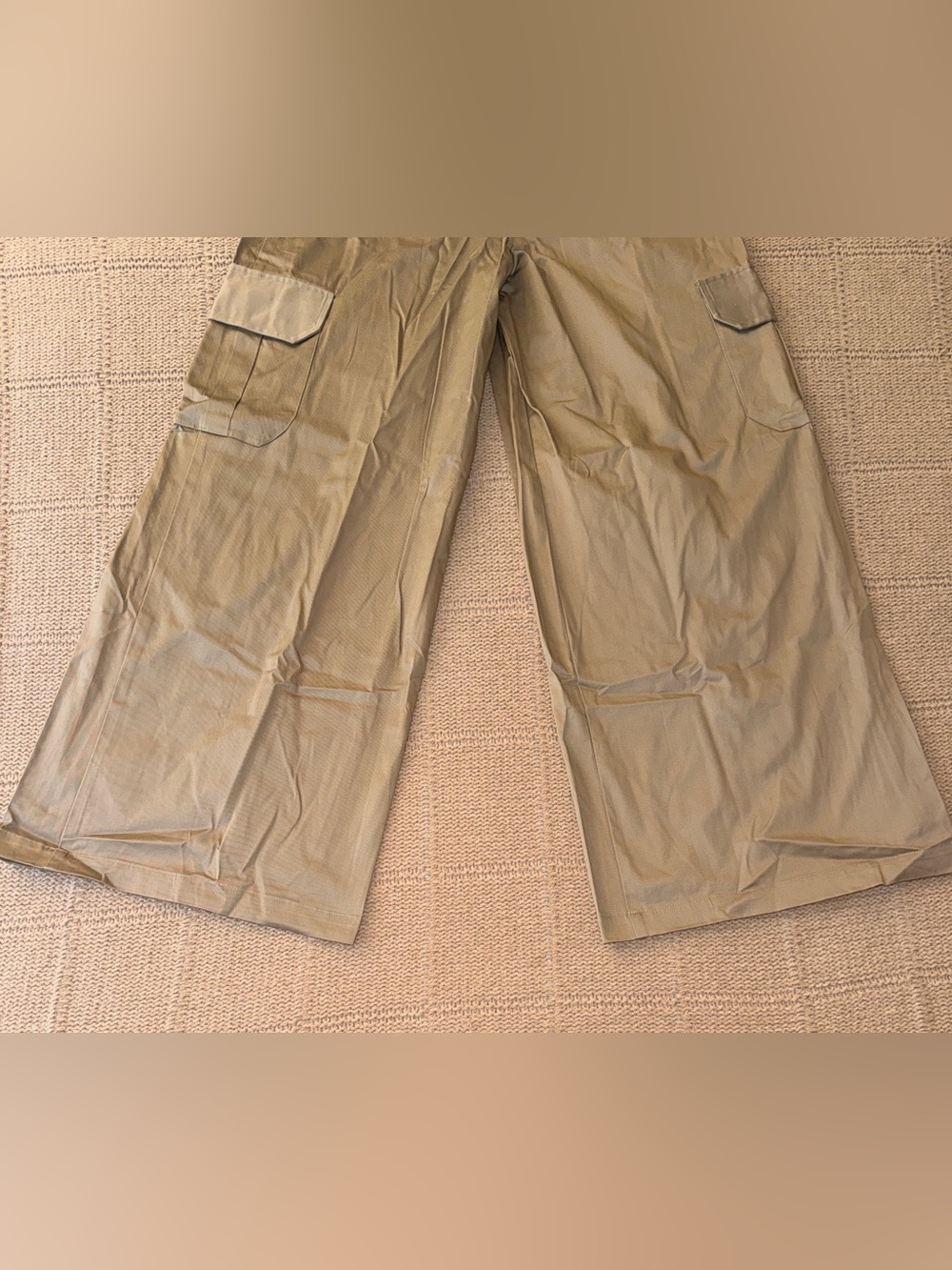 83. Anthropologie Du Paradis Pleated Wide-Leg Cargo Pants - Picture 16 of 16